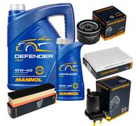 DENCKERMANN Controllo Set MANNOL 10W-40 6L Per Renault Kangoo Express 1.5 DCI