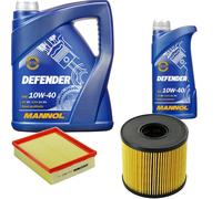 DENCKERMANN Controllo Set MANNOL 10W-40 6L Per Renault Laguna II Grandtour