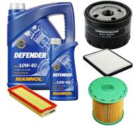 DENCKERMANN Controllo Set MANNOL 10W-40 6L Per Renault Megane I Grandtour 1.9