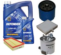 DENCKERMANN Controllo Set MANNOL 10W-40 6L Per Renault Scénic II 1.5 DCI