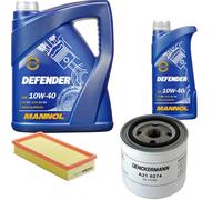 DENCKERMANN Controllo Set MANNOL 10W-40 6L Per Volvo 480 E 440 K 1.7 Turbo