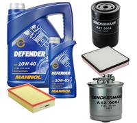 DENCKERMANN Controllo Set MANNOL 10W-40 6L Per VW Golf II 1.6 TD Jetta