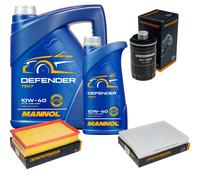 DENCKERMANN Controllo Set MANNOL 10W-40 6L Per VW Transporter V Furgone 2.0