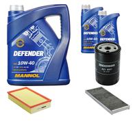 DENCKERMANN Controllo Set MANNOL 10W-40 7L Per Audi 80 2.0 E Cabriolet