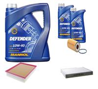 DENCKERMANN Controllo Set MANNOL 10W-40 7L Per Audi A1 Sportback 1.8 TFSI