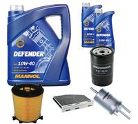DENCKERMANN Controllo Set MANNOL 10W-40 7L Per Audi A3 Sportback 1.6 Seat