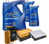 DENCKERMANN Controllo Set MANNOL 10W-40 7L Per Audi A3 Sportback 1.8 TFSI S3