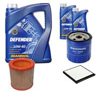 DENCKERMANN Controllo Set MANNOL 10W-40 7L Per Citroën Berlingo 1.4I 1.1I