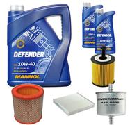 DENCKERMANN Controllo Set MANNOL 10W-40 7L Per Citroën Berlingo 1.4I 1.1I