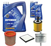DENCKERMANN Controllo Set MANNOL 10W-40 7L Per Citroën Berlingo 1.4I 1.1I