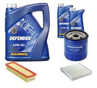 Denckermann Controllo Set mannol 10W-40 7L per Citroën Berlingo 1.4i 1.1i