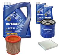 DENCKERMANN Controllo Set MANNOL 10W-40 7L Per Citroën Berlingo 1.4I 1.1I