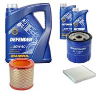 Denckermann Controllo Set mannol 10W-40 7L per Citroën Berlingo Casella