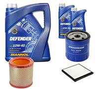 DENCKERMANN Controllo Set MANNOL 10W-40 7L Per Citroën Berlingo Kasten 1.1i