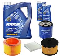 DENCKERMANN Controllo Set MANNOL 10W-40 7L Per Citroën Berlingo Kasten 1.9 D