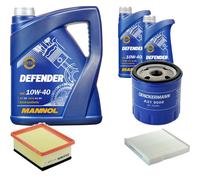 DENCKERMANN Controllo Set MANNOL 10W-40 7L Per Citroën Berlingo Kasten 2.0