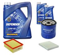 DENCKERMANN Controllo Set MANNOL 10W-40 7L Per Citroën Xsara Picasso 2.0 HDi