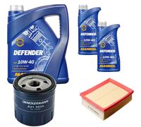 DENCKERMANN Controllo Set MANNOL 10W-40 7L Per Fiat Multipla 1.9 JTD 105