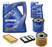 DENCKERMANN Controllo Set MANNOL 10W-40 7L Per Fiat Scudo Kasten 2.0 JTD