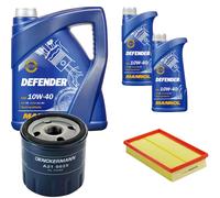 DENCKERMANN Controllo Set MANNOL 10W-40 7L Per Fiat Stilo Multi Wagon 1.8 16V