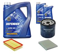 DENCKERMANN Controllo Set MANNOL 10W-40 7L Per Fiat Stilo Multi Wagon 1.8 16V