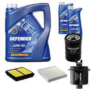 DENCKERMANN Controllo Set MANNOL 10W-40 7L Per Honda Civic VI Fastback 1.4i