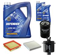 DENCKERMANN Controllo Set MANNOL 10W-40 7L Per Honda Civic VI Hatchback 1.5i
