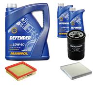 DENCKERMANN Controllo Set MANNOL 10W-40 7L Per Honda Civic VI Hatchback 1.5i