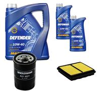 DENCKERMANN Controllo Set MANNOL 10W-40 7L Per Honda CRX III 1.6 ESi 1.6i VTi