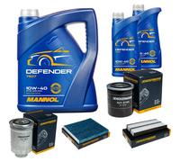 DENCKERMANN Controllo Set MANNOL 10W-40 7L Per Mazda 6 Station Wagon 2.0 Di