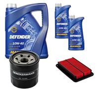 DENCKERMANN Controllo Set MANNOL 10W-40 7L Per Mazda MX-5 II 1.6 16V 1.8