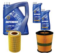 DENCKERMANN Controllo Set MANNOL 10W-40 7L Per Mercedes C-Klasse T-Model