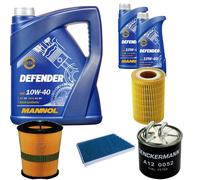DENCKERMANN Controllo Set MANNOL 10W-40 7L Per Mercedes C-Klasse T-Model