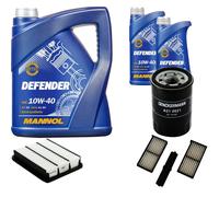 DENCKERMANN Controllo Set MANNOL 10W-40 7L Per Mitsubishi Pajero Pinin 1.8