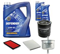 DENCKERMANN Controllo Set MANNOL 10W-40 7L Per Nissan Terrano II 2.4 4WD 2.4I