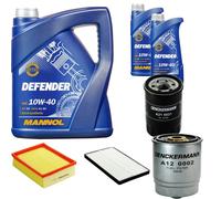 DENCKERMANN Controllo Set MANNOL 10W-40 7L Per Opel Combo 1.7 D Corsa B 1.5
