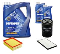 DENCKERMANN Controllo Set MANNOL 10W-40 7L Per Opel Combo 1.7 D Corsa B 1.5