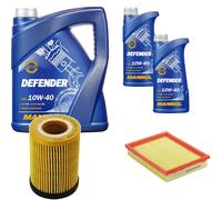 DENCKERMANN Controllo Set MANNOL 10W-40 7L Per Opel Corsa B 1.0I 12V 1.2I 16V