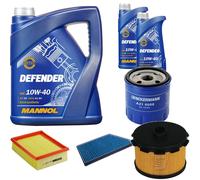 DENCKERMANN Controllo Set MANNOL 10W-40 7L Per Peugeot 206 Schrägheck 1.9 D