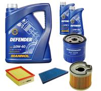 DENCKERMANN Controllo Set MANNOL 10W-40 7L Per Peugeot 206 Schrägheck 2.0 HDi