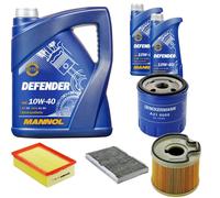 DENCKERMANN Controllo Set MANNOL 10W-40 7L Per Peugeot 307 Break 2.0 HDi 110