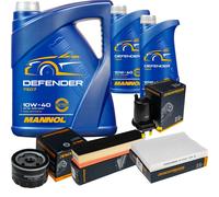 DENCKERMANN Controllo Set MANNOL 10W-40 7L Per Renault Kangoo Express 1.5 DCI