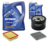 DENCKERMANN Controllo Set MANNOL 10W-40 7L Per Renault Laguna II 1.6 16V 2.0