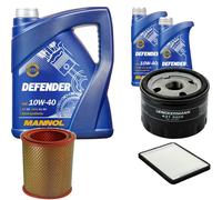 DENCKERMANN Controllo Set MANNOL 10W-40 7L Per Renault Megane I 1.6I 1.6E
