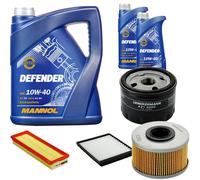 DENCKERMANN Controllo Set MANNOL 10W-40 7L Per Renault Megane Scenic 1.9 DTI