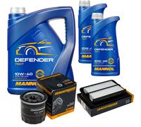 DENCKERMANN Controllo Set MANNOL 10W-40 7L Per Suzuki Baleno 1.0 SX4 S-Cross