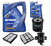 DENCKERMANN Controllo Set MANNOL 10W-40 7L Per Toyota Corolla Compact 1.6