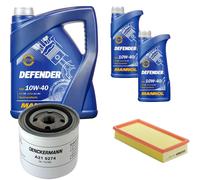 DENCKERMANN Controllo Set MANNOL 10W-40 7L Per Volvo 480 E 440 K 1.7 Turbo