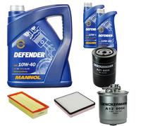 DENCKERMANN Controllo Set MANNOL 10W-40 7L Per VW Golf II 1.6 D Jetta