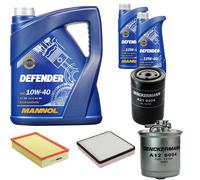 DENCKERMANN Controllo Set MANNOL 10W-40 7L Per VW Golf II 1.6 TD Jetta